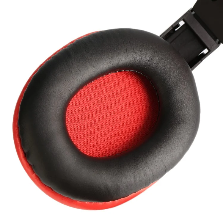 ZC765501 3.5mm Adjustable Gaming Headphones Stereo Noise-canceling Computer Headset - Red