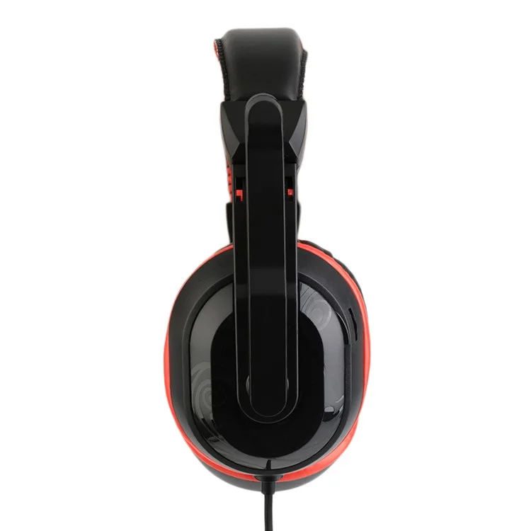 ZC765501 3.5mm Adjustable Gaming Headphones Stereo Noise-canceling Computer Headset - Red