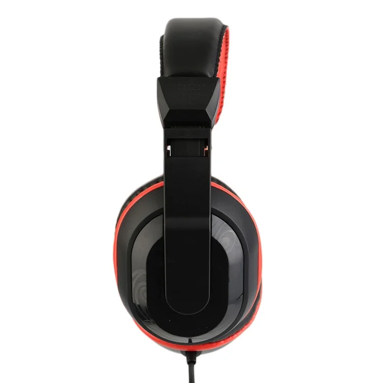 ZC765501 3.5mm Adjustable Gaming Headphones Stereo Noise-canceling Computer Headset - Red