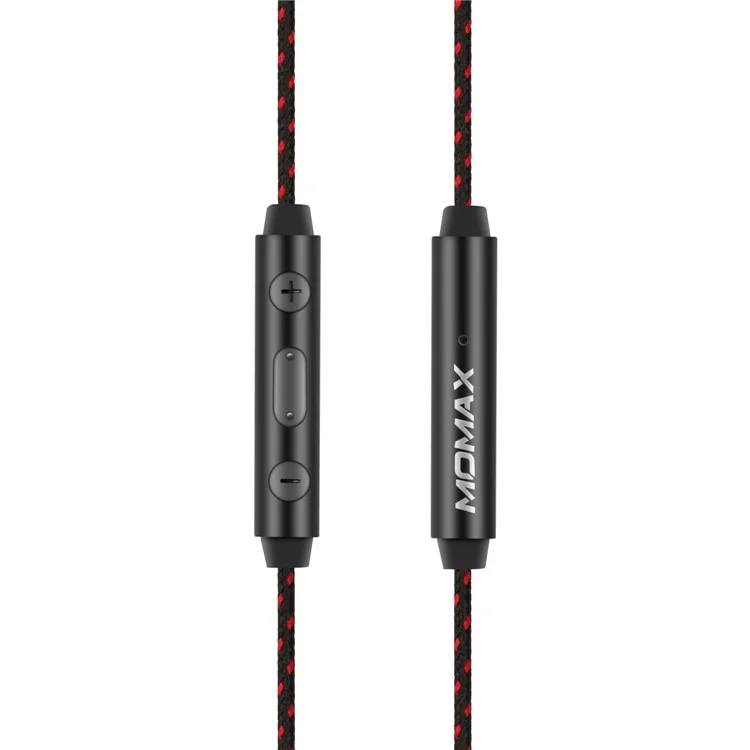 MOMAX Wave Series 3.5mm In-ear Earhook Sports Headset Earphone with Microphone - Black