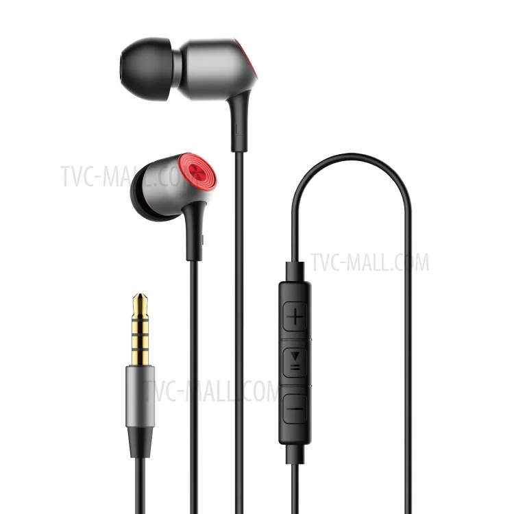 BASEUS Encok H02 3.5mm Wired Control In-ear Earphone with Mic for iPhone Samsung - Black
