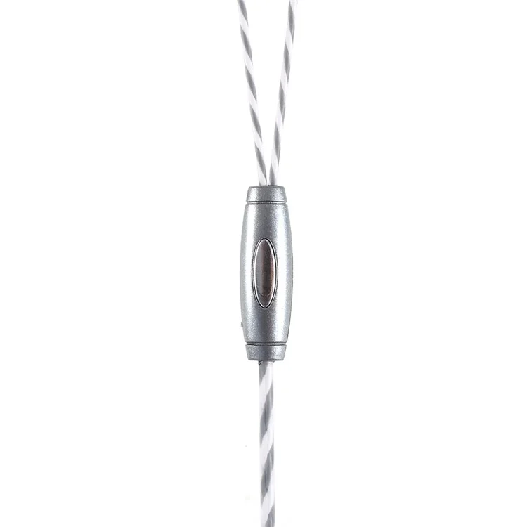 GTX-011 3.5mm In-ear Headset Earphone with Microphone for iPhone Samsung Huawei - Grey