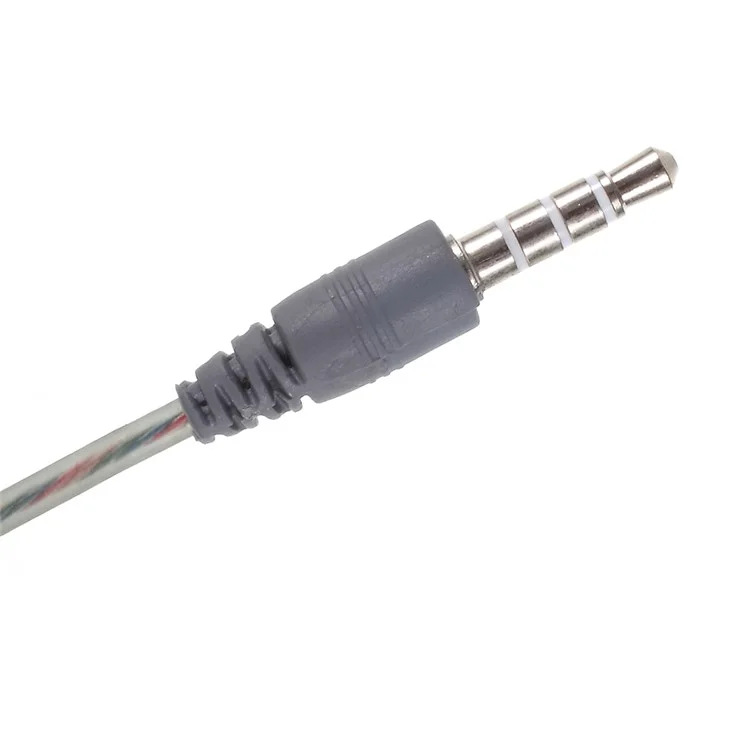 XS-001 3.5mm In-ear Headset Earphone with Mic for iPhone Samsung Huawei - Grey