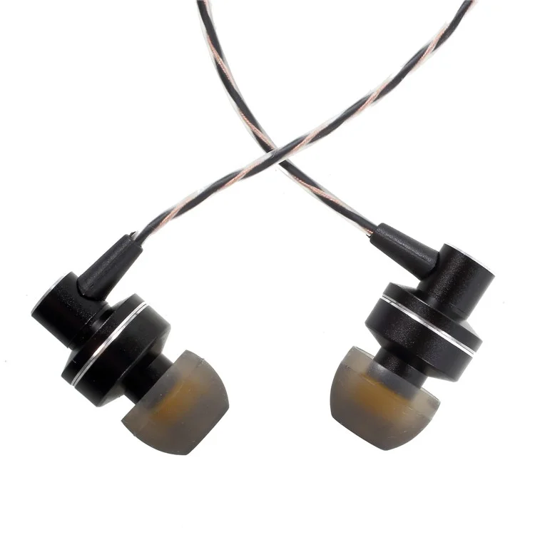 UFEELING U-27 1.2m 3.5mm In-ear Headset Build-in Microphone for iPhone iPad Samsung - Black
