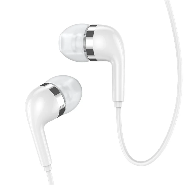 USAMS EP-23 Plating Wired 3.5mm In-Ear Earphone with Microphone for iPhone Samsung LG