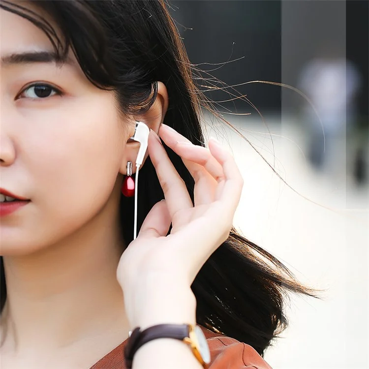 USAMS EP-23 Plating Wired 3.5mm In-Ear Earphone with Microphone for iPhone Samsung LG
