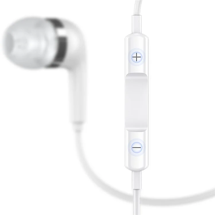USAMS EP-23 Plating Wired 3.5mm In-Ear Earphone with Microphone for iPhone Samsung LG