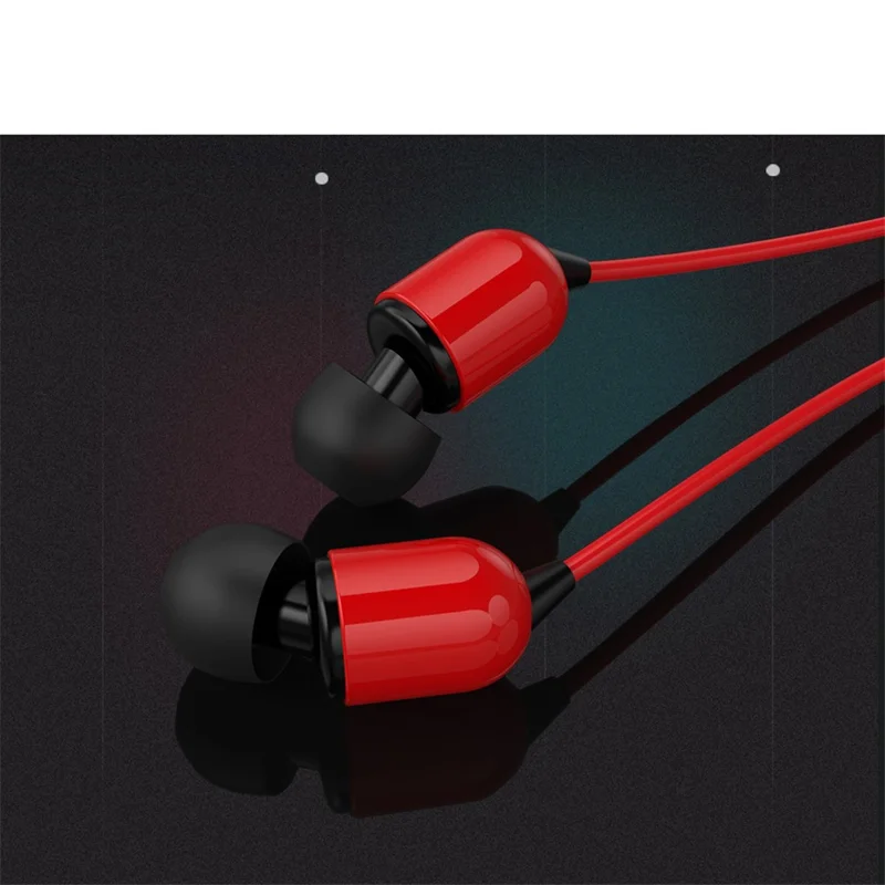 3 Meters Long In-ear Wired Earphone 3.5mm Headset - Red