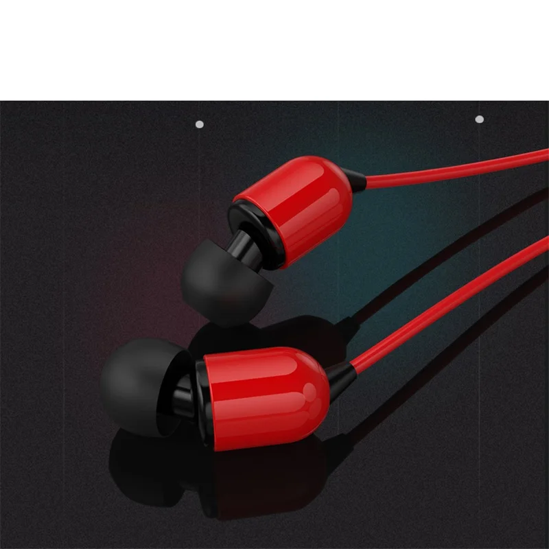 3 Meters Long In-ear Wired Earphone 3.5mm Headset - Red