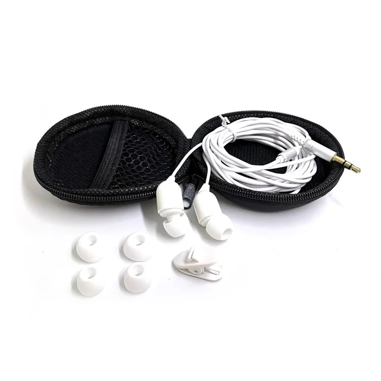 In Ear Headset 3 Meter Long Bass Earphone Music Stereo Headphone - White