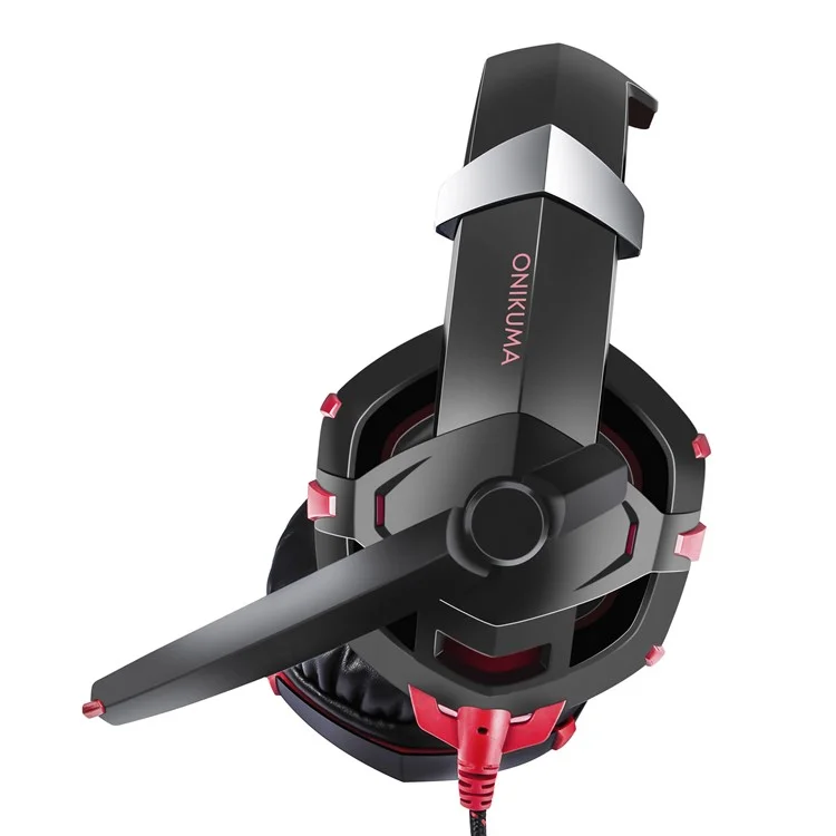 ONIKUMA K2 7.1 Channel USB LED Over-ear Gaming Headphone with Mic - Red