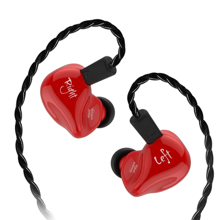 KZ ZS4 HiFi Stereo In-ear Earphone with Ear Hook Music Earbuds without Microphone (Standard Version) - Red