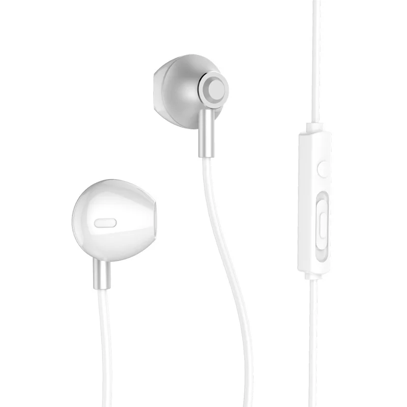 REMAX RM-711 3.5mm In-ear Earphone Build-in Mic 1.2m - Silver