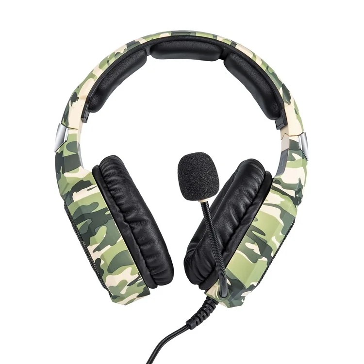 ONIKUMA K8 Camouflage Omnidirectional MIC USB Gaming Headset Wired Headphone - Green