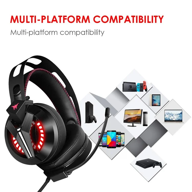 Combinaison M180pro 7.1 Channel en Haut-parleur Casque de Pavé de Jeu Cadeau de Jeu Microphone Casque