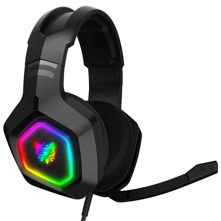 Onikuma K10 RGB Gaming Auricolare Auricolari Wired Aurberi Annullamento Delle Cuffie Over-Ear With Mic