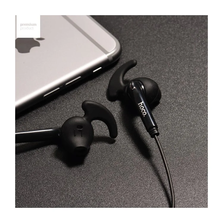HOCO M6 Universal Line Control 3.5mm Sports In-ear Earphone with Mic - Black