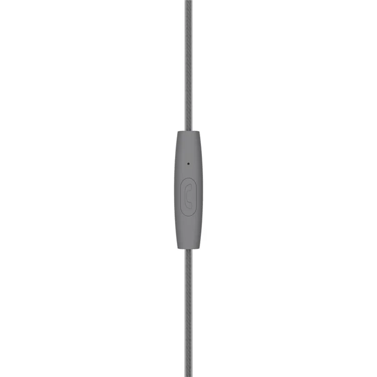 LANGSTON M400 Metal In-ear Headphone with Mic for iPhone iPad Samsung LG - Grey
