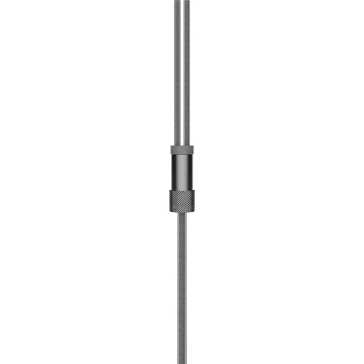 LANGSTON M400 Metal In-ear Headphone with Mic for iPhone iPad Samsung LG - Grey