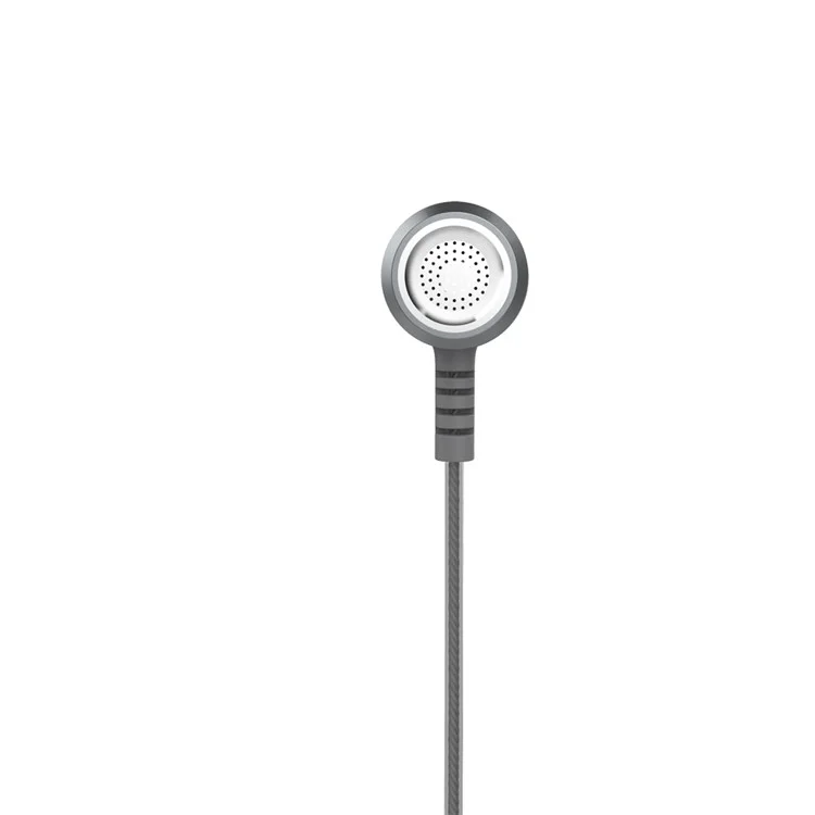 LANGSTON M400 Metal In-ear Headphone with Mic for iPhone iPad Samsung LG - Grey