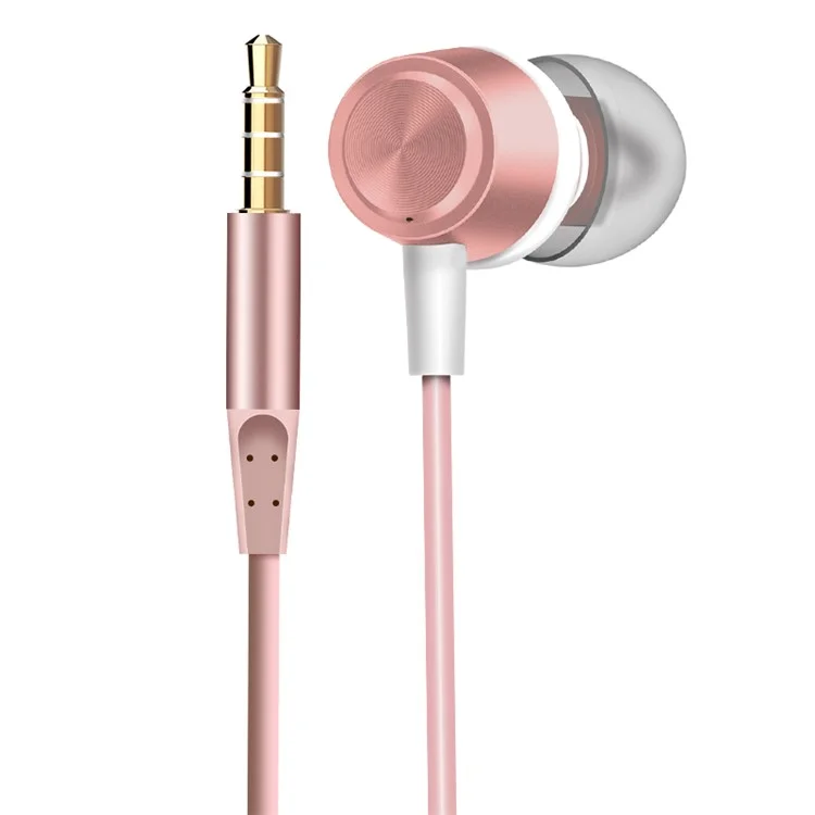 JOYROOM Heavy Bass Wired Earphone with Mic Volume Control (EL113) - Rose Gold Color