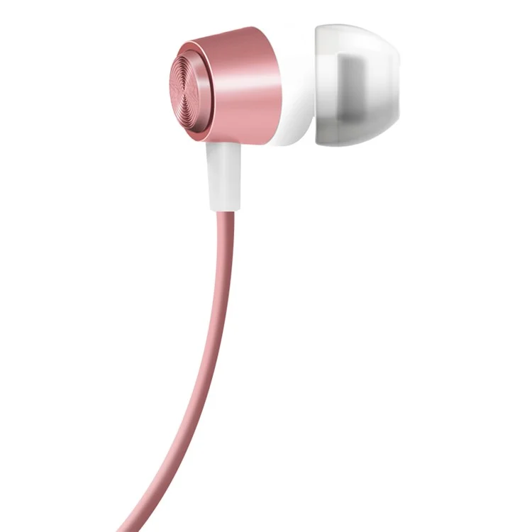 JOYROOM Heavy Bass Wired Earphone with Mic Volume Control (EL113) - Rose Gold Color