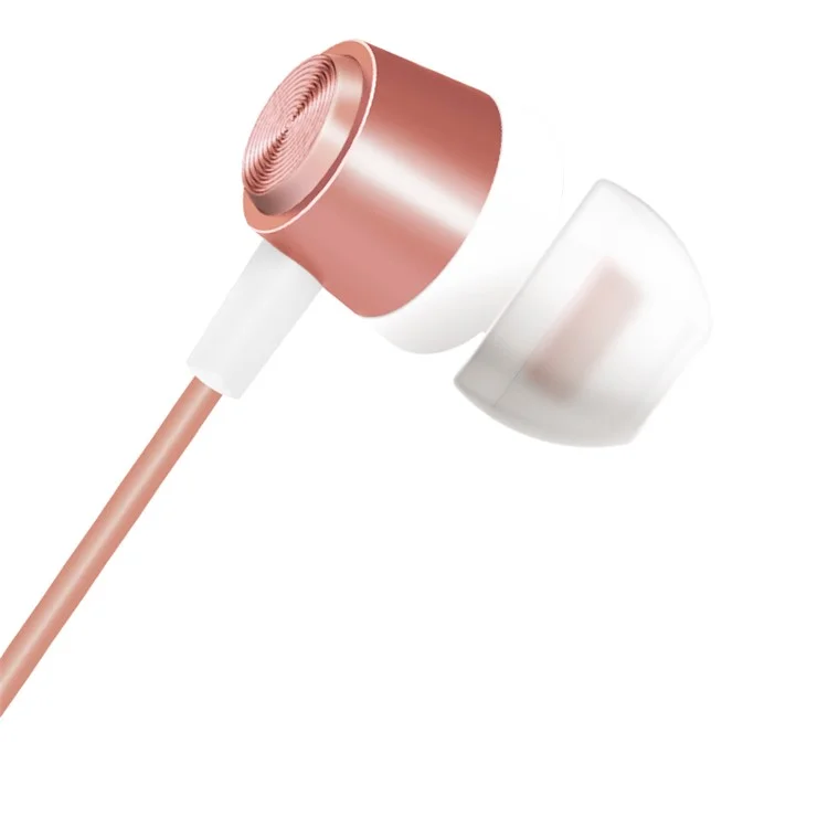 JOYROOM Heavy Bass Wired Earphone with Mic Volume Control (EL113) - Rose Gold Color