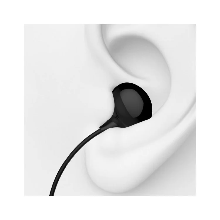 USAMS EP-9 3.5mm In-ear Earphone with Microphone for iPhone Samsung - Black