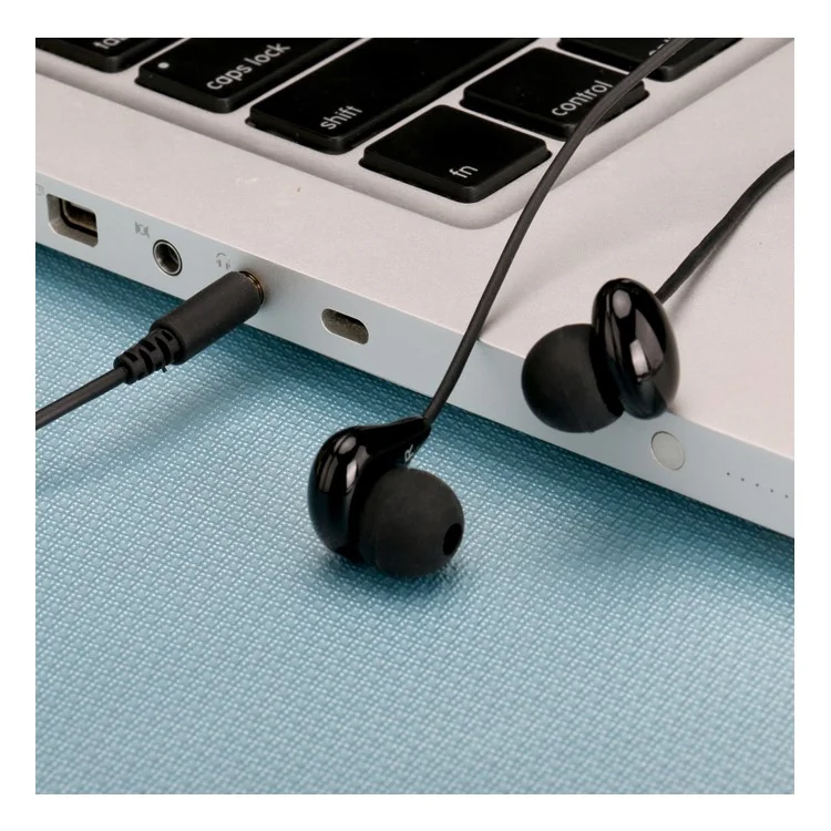 USAMS EP-9 3.5mm In-ear Earphone with Microphone for iPhone Samsung - Black