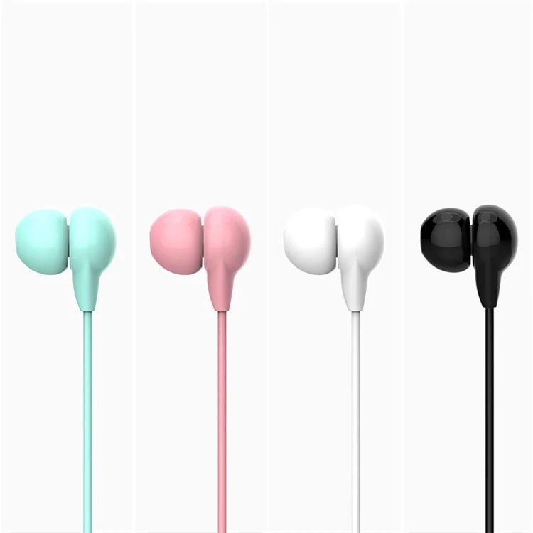 USAMS EP-9 3.5mm In-ear Earphone with Microphone for iPhone Samsung - Black