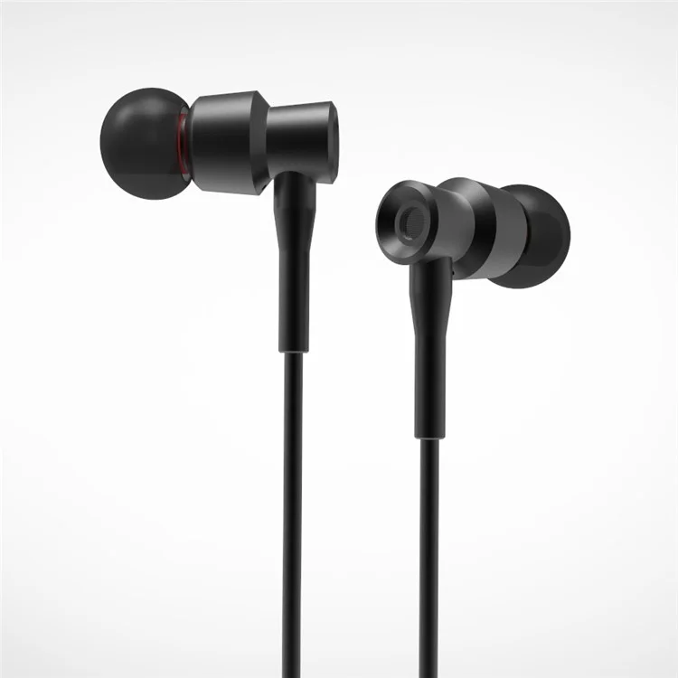 INHON M1 Wired 3.5mm In-ear HiFi Earphone Headphone with Mic for iPhone Samsung etc - Black