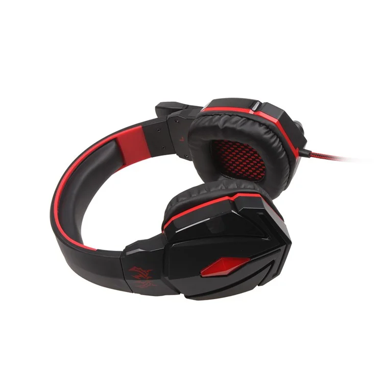 KOTION EACH G4000 HiFi Stereo Gaming Headphone with Mic Volume Control - Black / Red