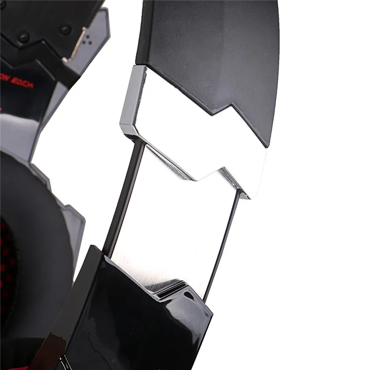 KOTION EACH G9000 USB 7.1 Surround Sound Gaming Headphone with Mic LED Light - Black / Red