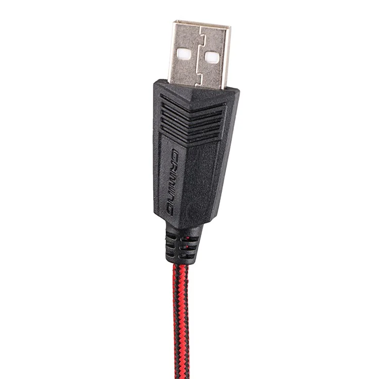 KOTION EACH G9000 USB 7.1 Surround Sound Gaming Headphone with Mic LED Light - Black / Red