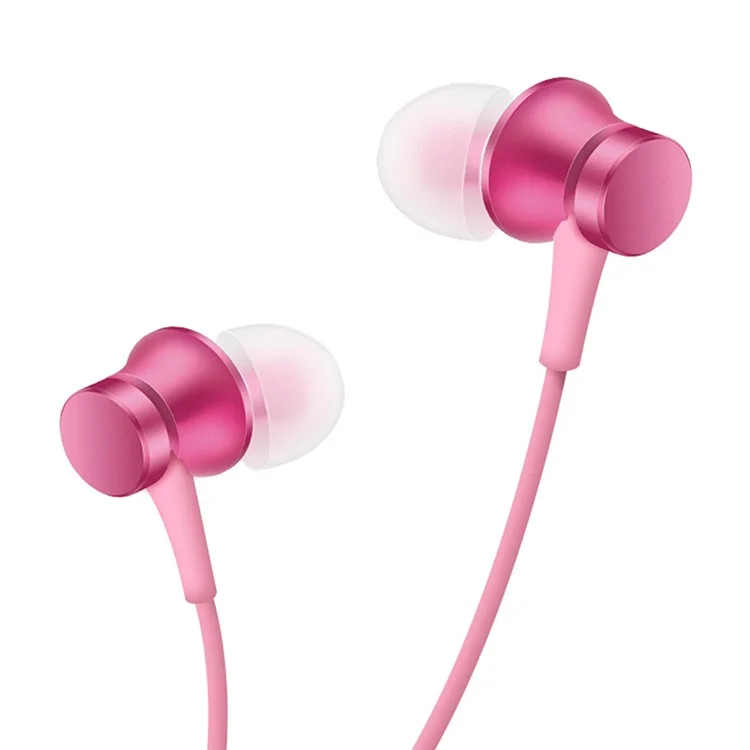 XIAOMI Piston Basic Edition 3.5mm Wired In-ear Earphone with Mic and Remote Control - Pink