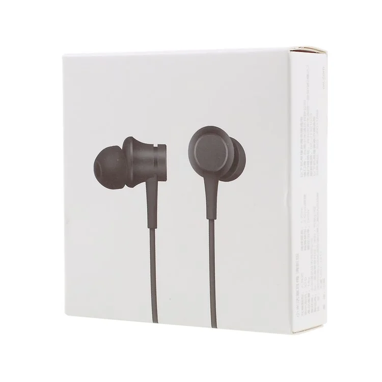 XIAOMI Piston Basic Edition 3,5 mm Écouteurs intra-auriculaires filaires avec microphone et contrôle de la ligne d'entrée - Noir
