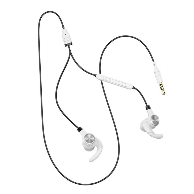 BASEUS Encok Wire Earphone HiFi Stereo In-ear Headphone with Mic and Remote Control (H31) - White