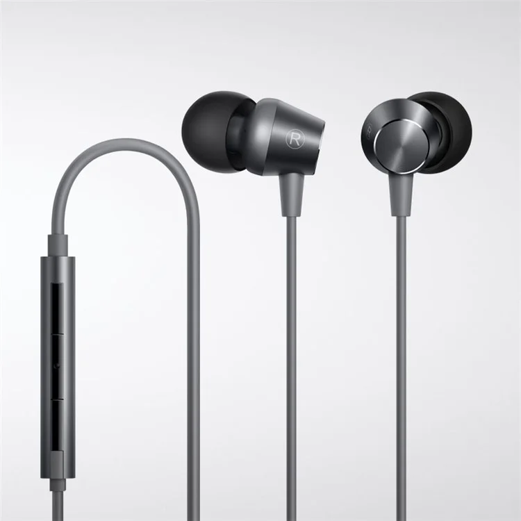 NUBIA HP1001 Universal 3.5mm In-ear Earphone with Remote Control for ZTE Samsung Sony iPhone - Dark Grey