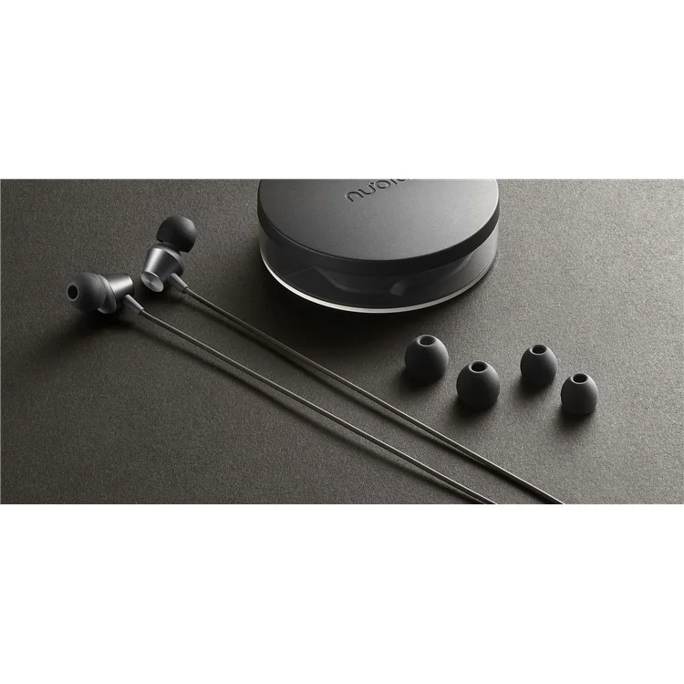 NUBIA HP1001 Universal 3.5mm In-ear Earphone with Remote Control for ZTE Samsung Sony iPhone - Dark Grey