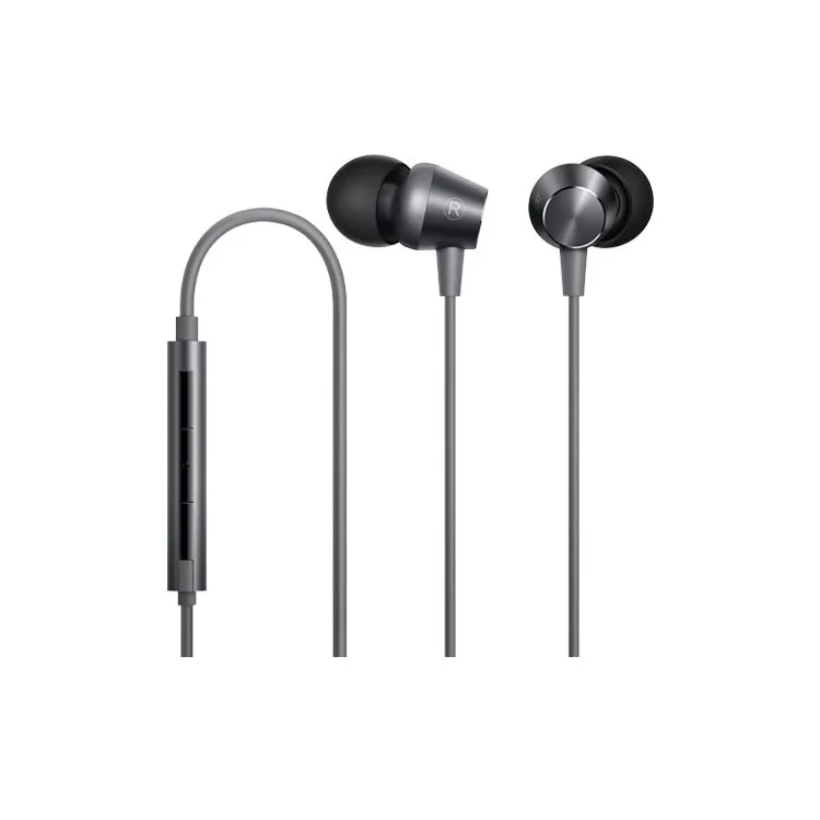 NUBIA HP1001 Universal 3.5mm In-ear Earphone with Remote Control for ZTE Samsung Sony iPhone - Dark Grey
