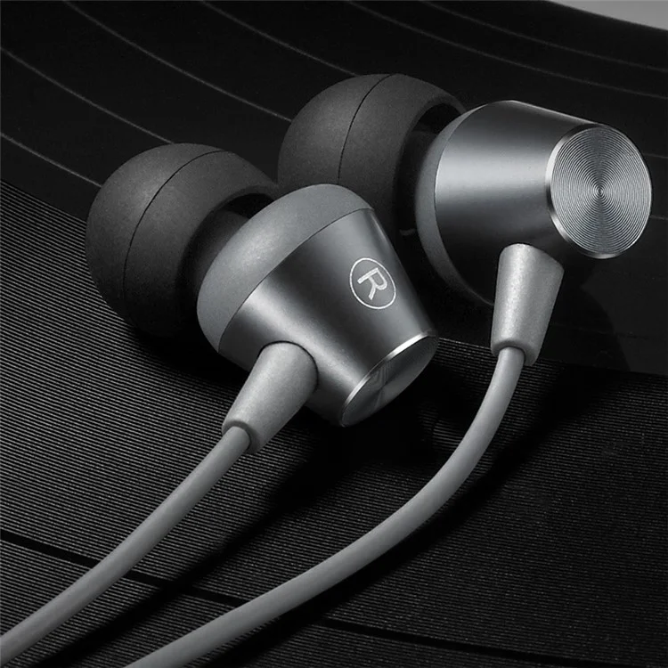 NUBIA HP1001 Universal 3.5mm In-ear Earphone with Remote Control for ZTE Samsung Sony iPhone - Dark Grey