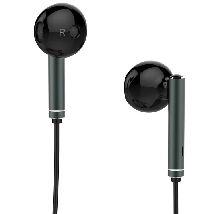 OEM AM116 HUAWEI 3.5mm In-ear Earphone with Mic for iPhone Samsung Huawei - Black