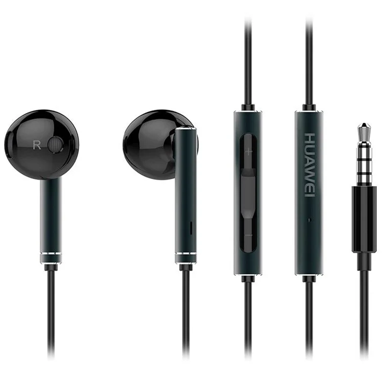 OEM AM116 HUAWEI 3.5mm In-ear Earphone with Mic for iPhone Samsung Huawei - Black