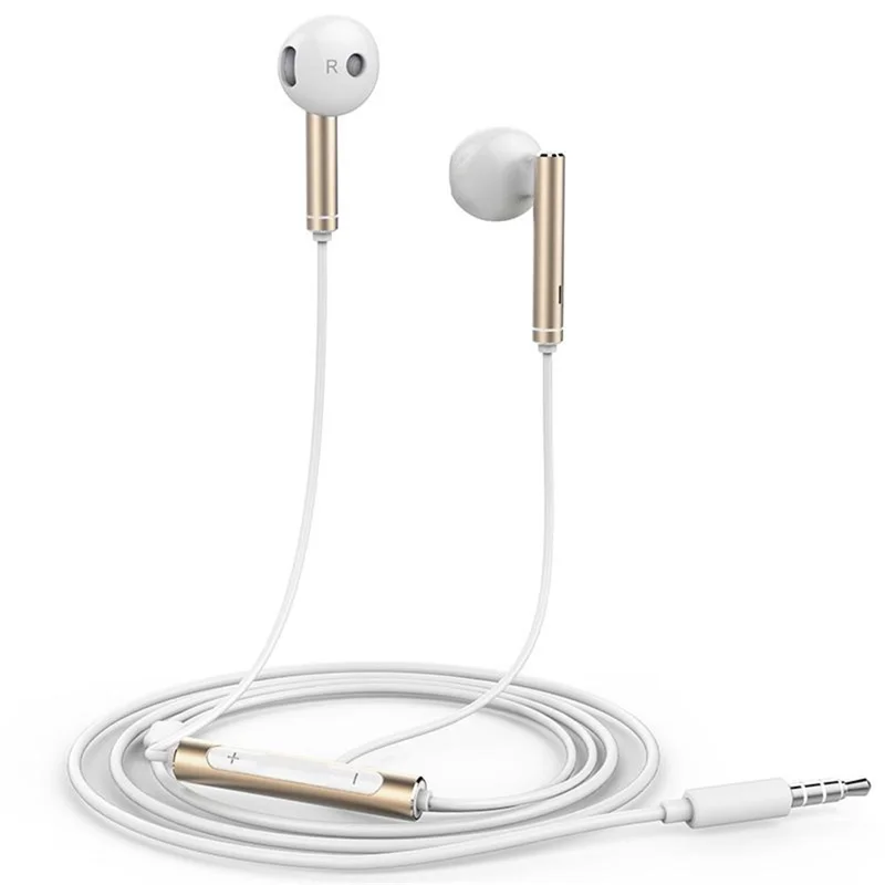 OEM AM116 HUAWEI 3.5mm In-ear Earphone Headset with Mic for iPhone Samsung Huawei - Gold Color