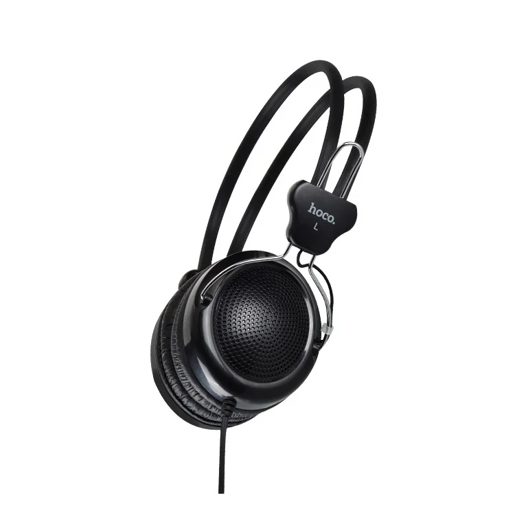 HOCO W5 Manno Wired Over-ear Stereo Headphone with Remote Control and Mic for Samsung Galaxy S8 - Black
