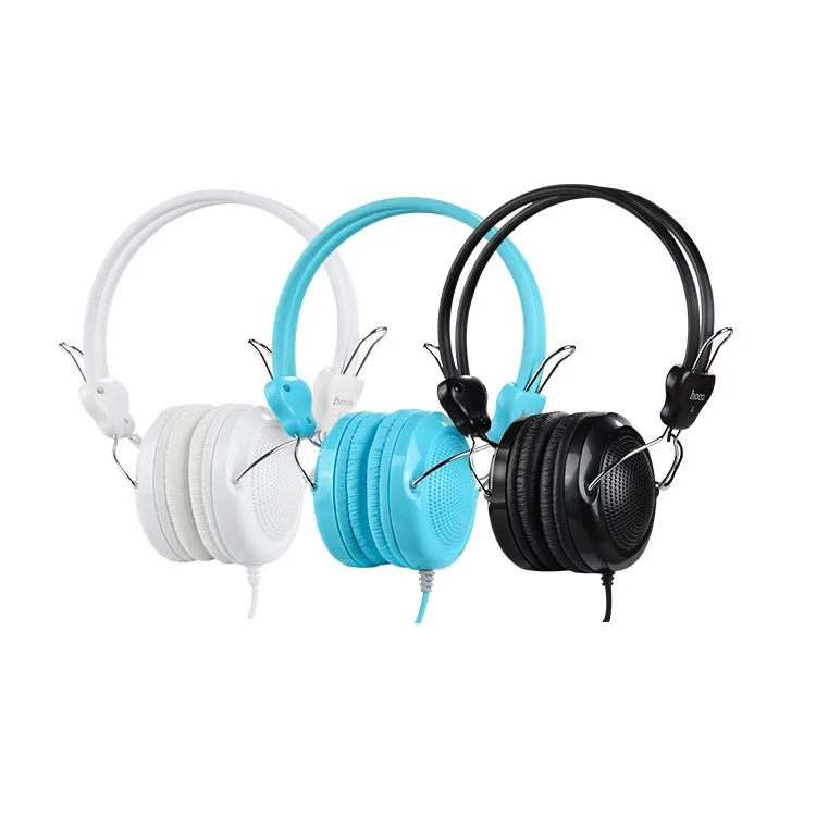 HOCO W5 Manno Wired Over-ear Stereo Headphone with Remote Control and Mic for Samsung Galaxy S8 - Black