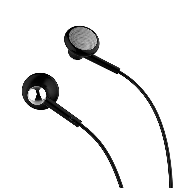 JOYROOM JR-EL123 3.5mm Wired Headphones with Mic for iPhone iPad iPod(CE/FCC/RoHS) - Black
