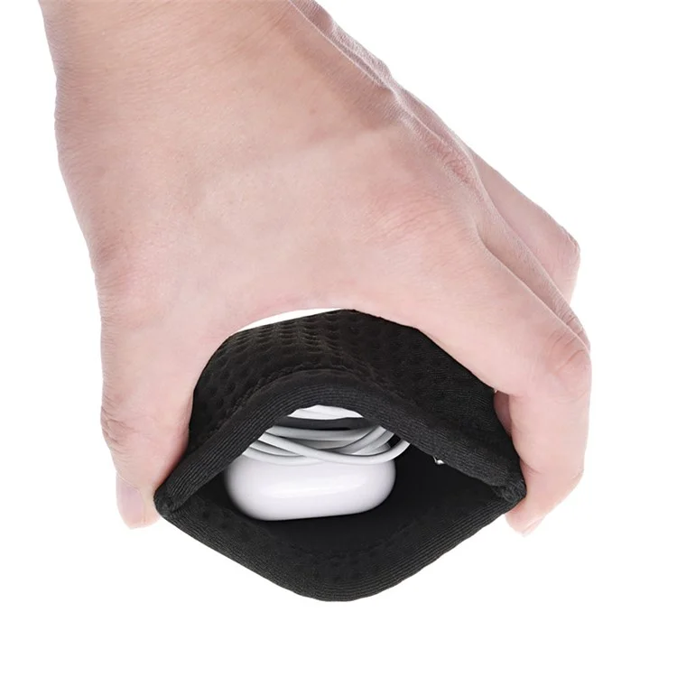 Automatic Closing Anti-dust Neoprene Breathable Protective Storage Bag for Apple Airpods Charging Case
