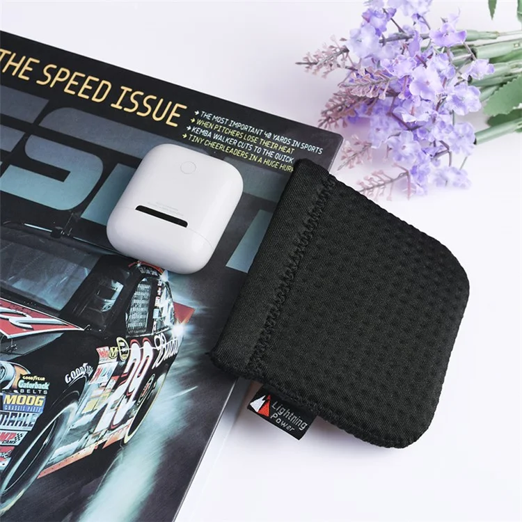 Automatic Closing Anti-dust Neoprene Breathable Protective Storage Bag for Apple Airpods Charging Case