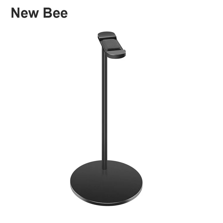 Aluminum Alloy Headphone Holder Stand for Universal Headsets - Black